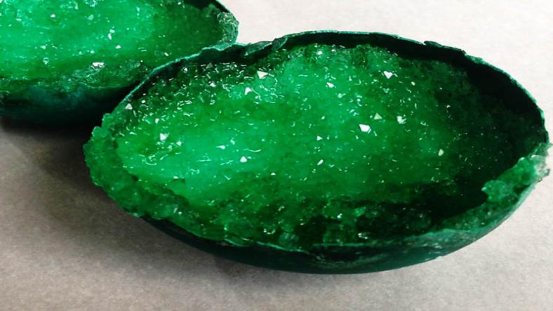 Alum Crystal Geodes, science experiment for children Alum Crystal Geodes, science experiment for children