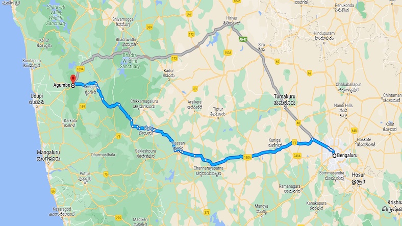 Bangalore to Agumbe Solo Trip Plan Bangalore to Agumbe Solo Trip Plan
