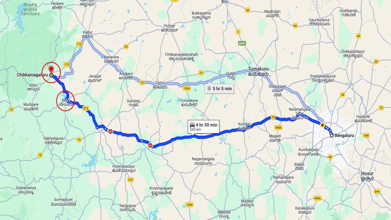 Bangalore to Chikmagalur Solo Trip Plan Bangalore to Chikmagalur Solo Trip Plan