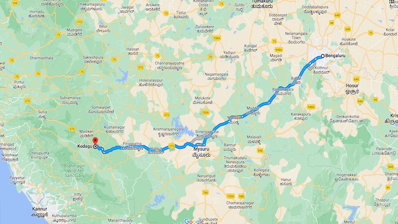 Bangalore to Coorg Solo Trip Plan Bangalore to Coorg Solo Trip Plan