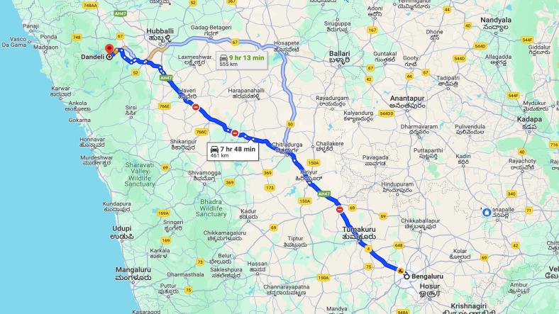 Bangalore to Dandeli Solo Trip Plan Bangalore to Dandeli Solo Trip Plan