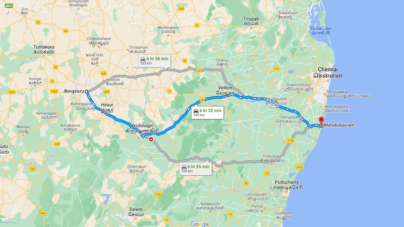 Bangalore to Mahabalipuram Solo Trip Plan Bangalore to Mahabalipuram Solo Trip Plan