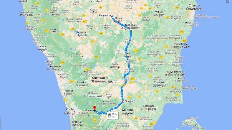Bangalore to Munnar Solo Trip Plan Bangalore to Munnar Solo Trip Plan
