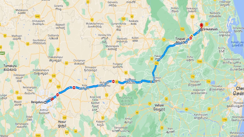 Bangalore to Srikalahasti Solo Trip Plan Bangalore to Srikalahasti Solo Trip Plan