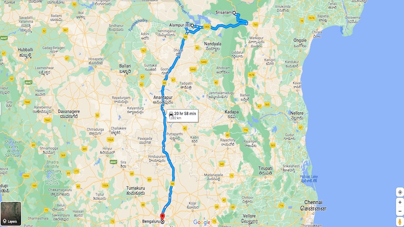 Bangalore to Srisailam Solo Trip plan Bangalore to Srisailam Solo Trip plan