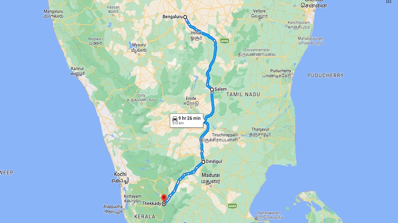 Bangalore to Thekkady Solo Trip Plan Bangalore to Thekkady Solo Trip Plan
