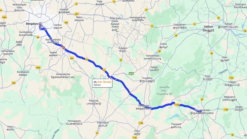Bangalore to Tiruvannamalai Solo Trip Plan Bangalore to Tiruvannamalai Solo Trip Plan