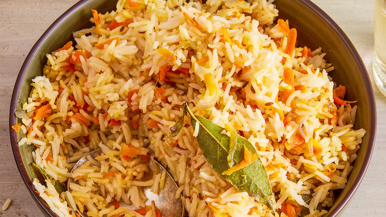 Carrot Fried Rice Recipe - Andhra Style Carrot Fried Rice Recipe - Andhra Style