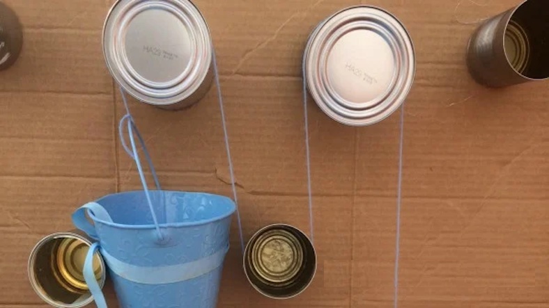 DIY Pulley System, science experiment for children DIY Pulley System, science experiment for children