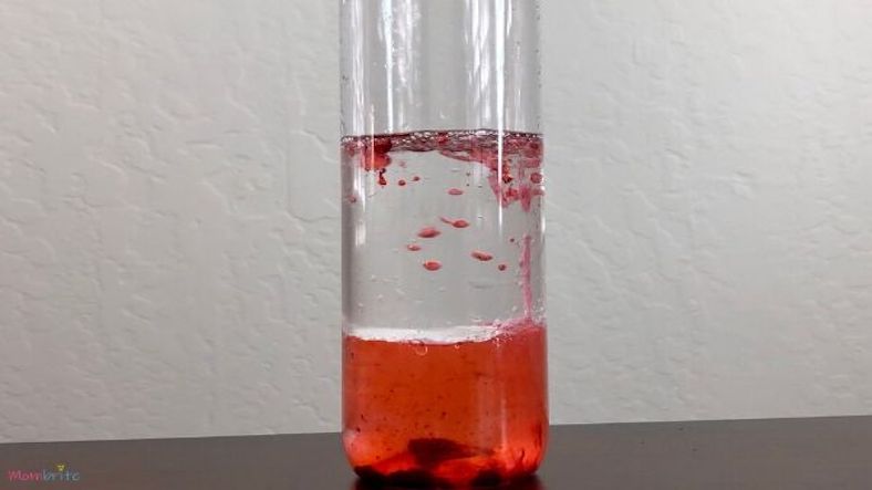 Lava lamp, science experiment for children Lava lamp, science experiment for children