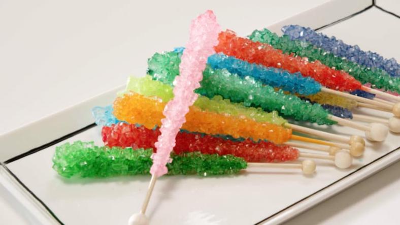 Rock Candy Crystal Sticks, science experiment for children Rock Candy Crystal Sticks, science experiment for children
