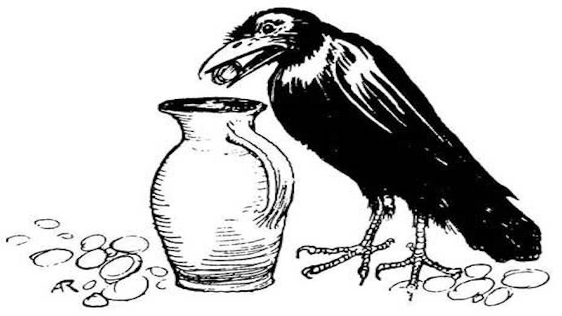 The crow and the pitcher The crow and the pitcher